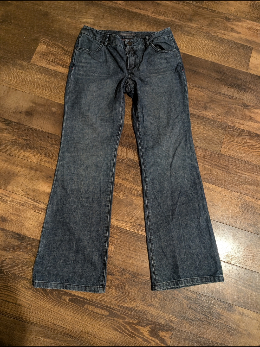 Liz Claiborne Women's Flare Dark Blue Jeans Size 10